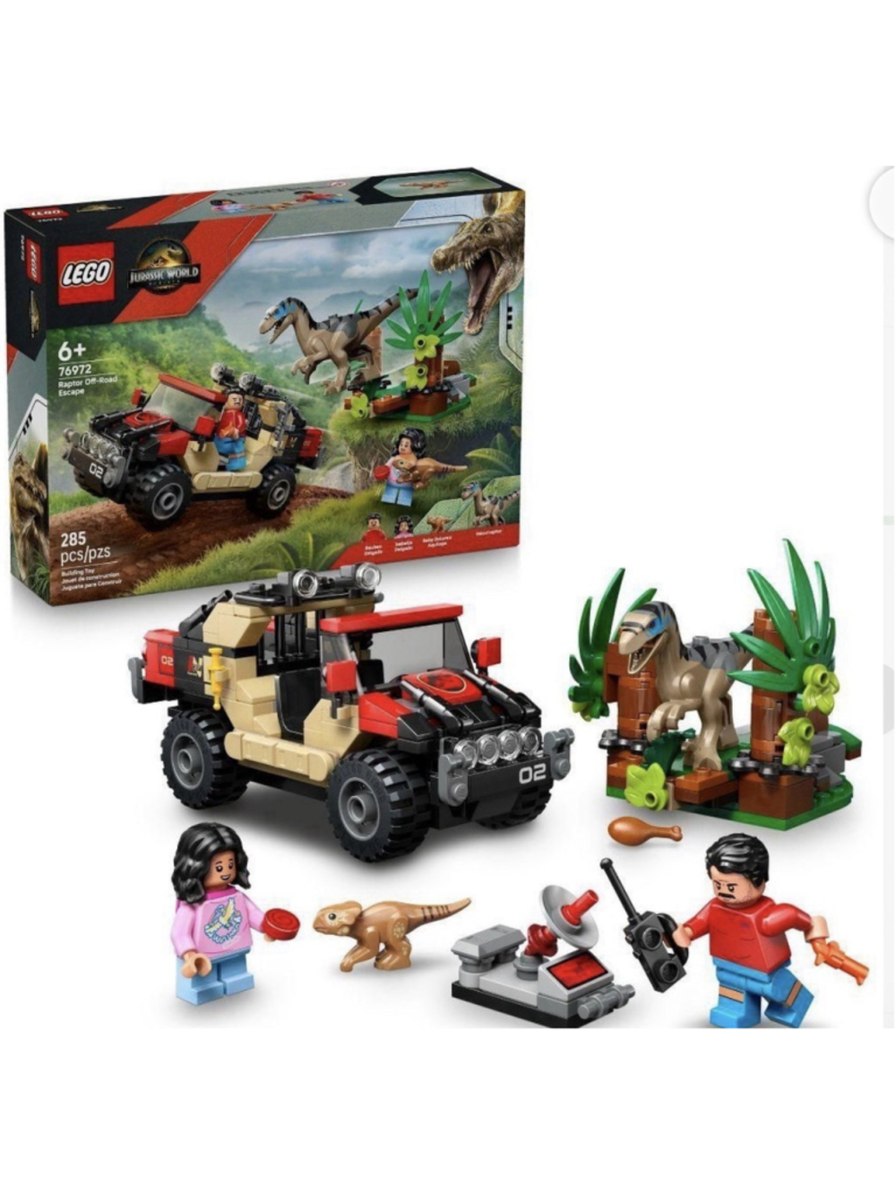 LEGO Jurassic World Raptor Off-Road Escape 76972
